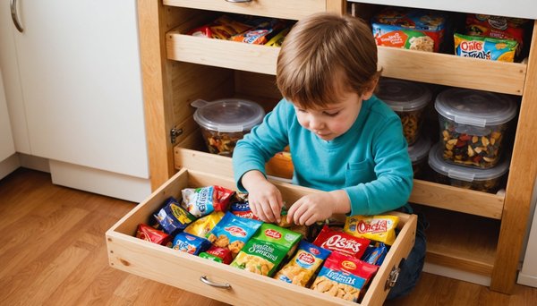 Effective Strategies for Creating a Low-Height Snack Drawer to Curb Overeating in Kids